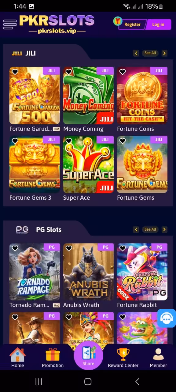 PKR SLOTS Home